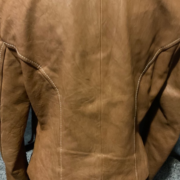 PARRI S Vintage leather jacket made in italy. size 42 - Picture 5 of 14